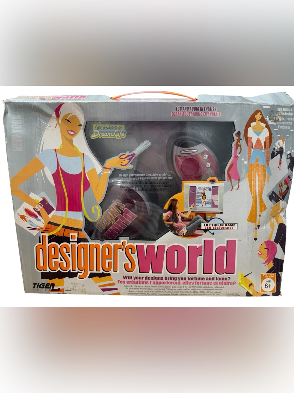 Tiger Electronics Designer's World Plug & Play TV Game 2006 Open Box